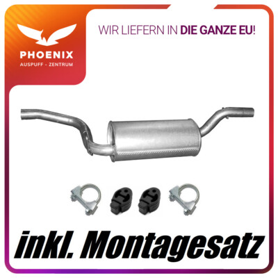 Ford Focus C-Max 1.6 16V 2003-2010 Mittelschalldämpfer Auspuff Mit E-Prüfzeichen