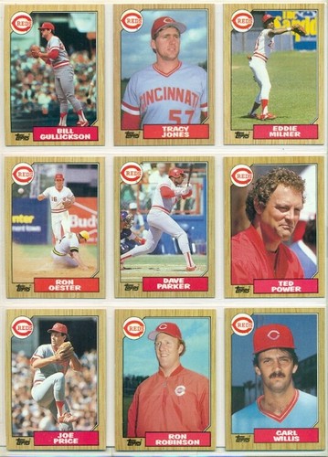 MLB-BASEBALL CARD LOT-1987 TOPPS-CINCINNATI REDS-24 CARDS-ROSE-STILLWELL-BUTERA - Picture 2 of 3