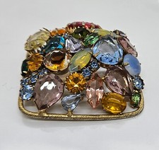Unsigned Julianna Brooch Pin Fruit Salad Tutti Frutti  Estate Find 2"