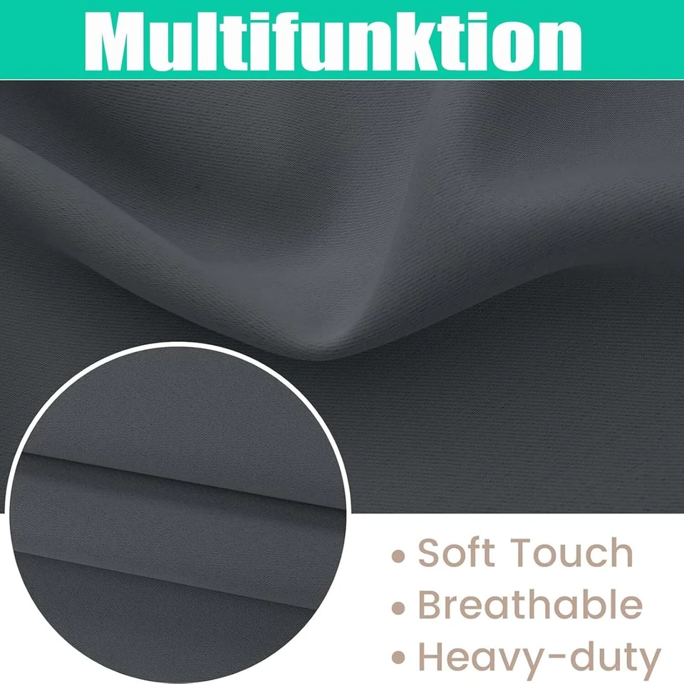 Blackout Short Curtain Tie Up Shade Window Valance Rod Pocket Roman Drapes Panel - image 3 of 4