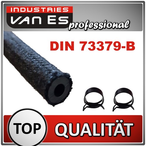 Kraftstoffschlauch Ø6mm Benzinschlauch Textilgewebe DIN 73379B mit FBS