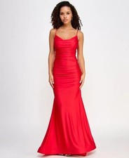 B Darlin Juniors' Shirred Gown Red Size 13/14 $109