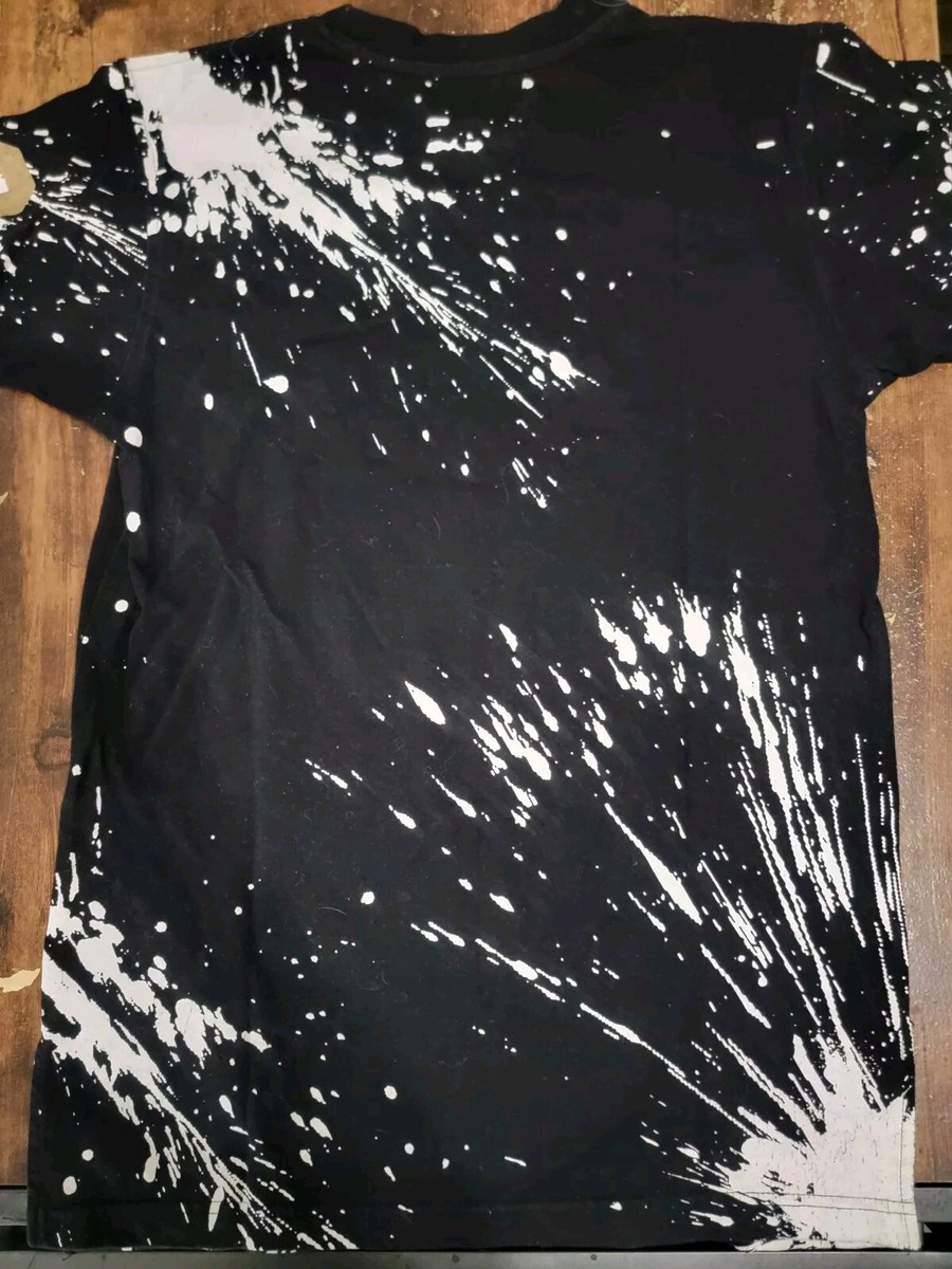 Chicago Bulls Rare Fox Splatter Paint White And Gold Size Medium
