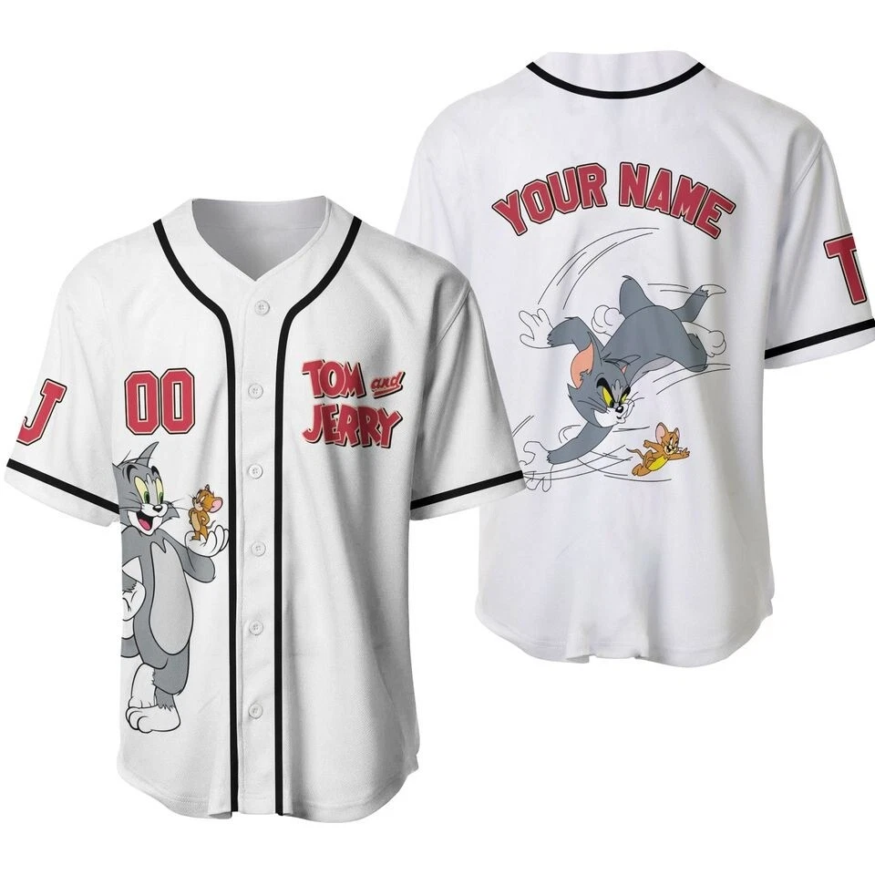 Personalized Tom And Jerry Baseball Jersey
