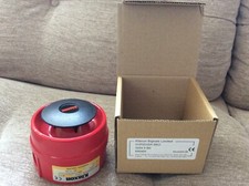 Klaxon Siren Red 12/24v can be set to single or dual tone with internal link