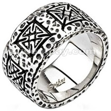 Celtic Cross Casted Stainless Steel Ring