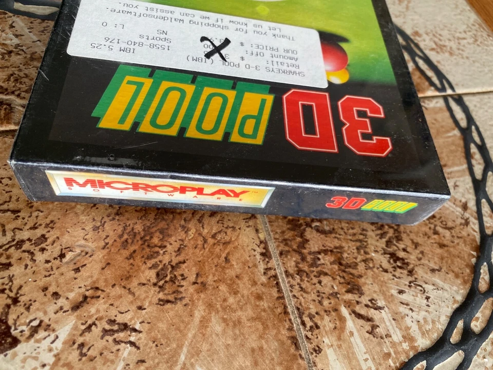 1991 3D Pool by Microplay -  Commodore 64 Vintage Computer Game  - Image 2 of 4