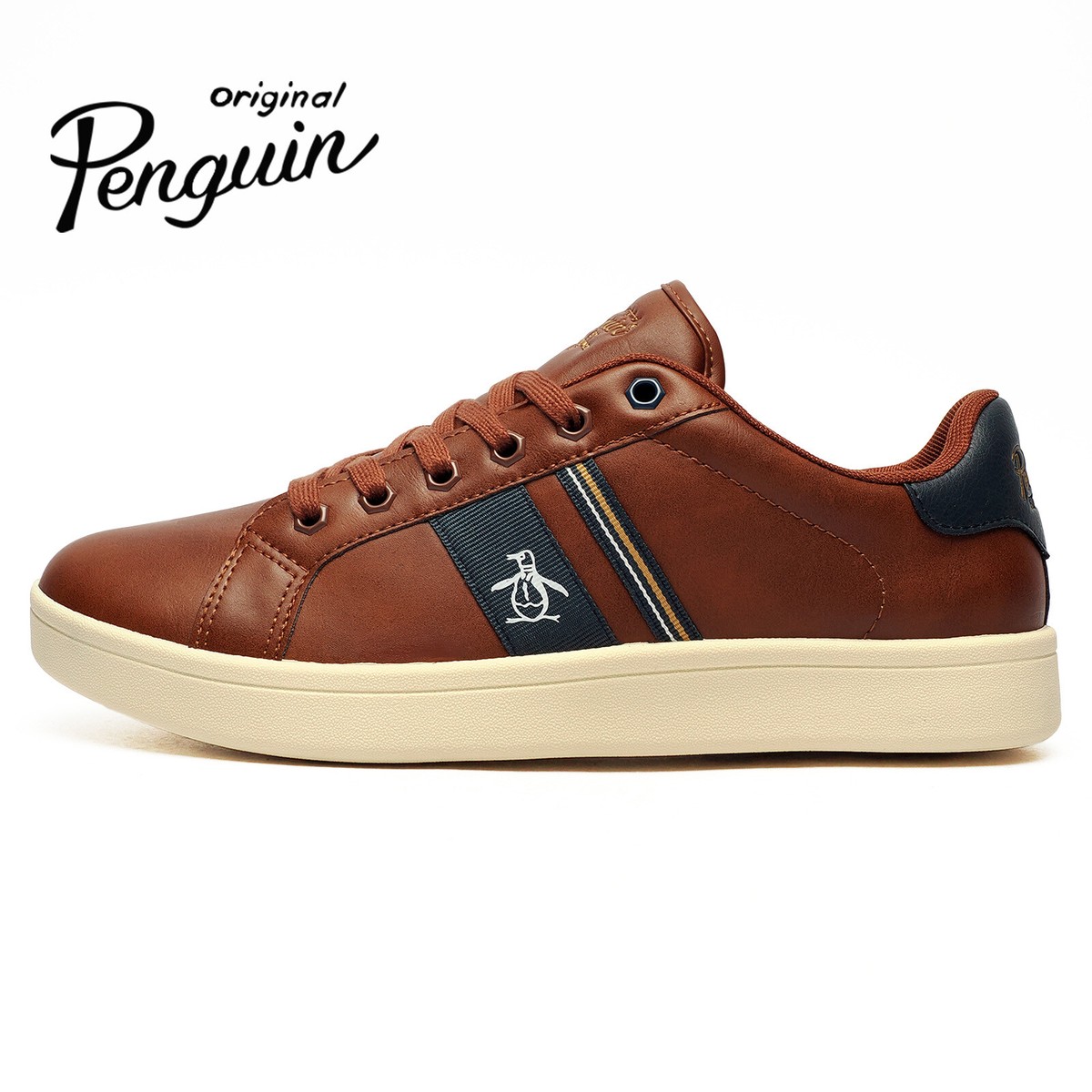 Original Penguin Steadman Retro Mens Classic Designer Fashion Sneakers  Trainers