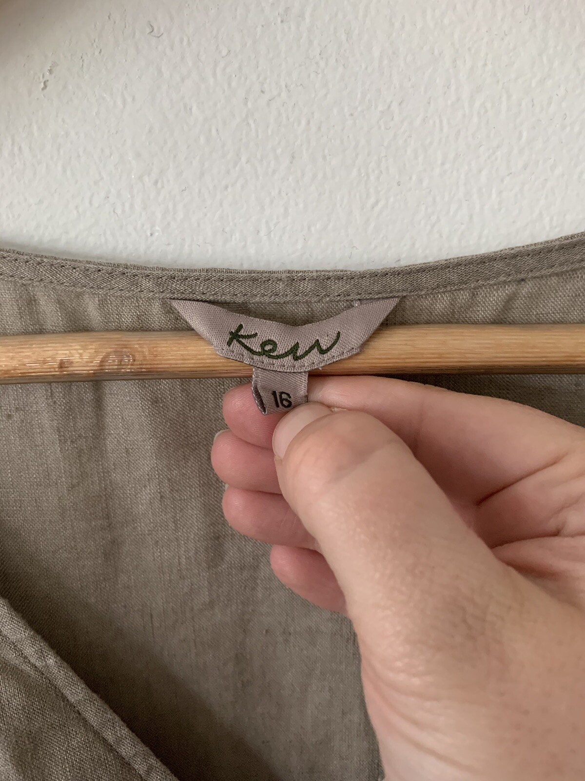 100 Linen Kew (Jigsaw) Midi Dress Sage Sheer Lagenlo… Gem