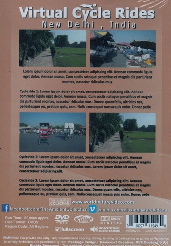 VIRTUAL CYCLE RIDES STATIONARY BIKE OR TREADMILL WORKOUT DVD NEW DELHI ...