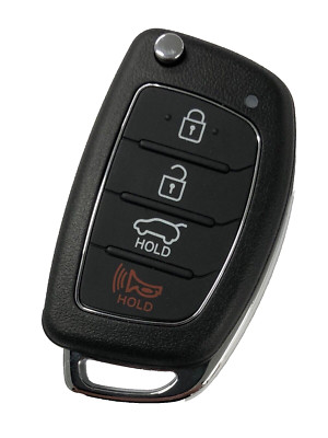 OEM ELECTRONIC 4 BUTTON REMOTE FLIP KEY FOB FOR 2013-2016 HYUNDAI SANTA FE 