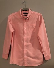 NEW Boys Nautica Long Sleeve Coral Pink Oxford Dress Shirt Size 20