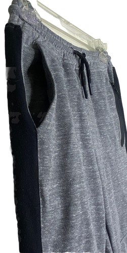 Wayside Boys Youth Fleece Sweatpants 10 Gray Black Zippered Pockets Tapered Ankl - Picture 9 of 15