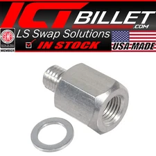 LT Engine Swap Male M12-1.75 Adapter Female 1/4-18 NPT Oil Pressure Sensor LT1