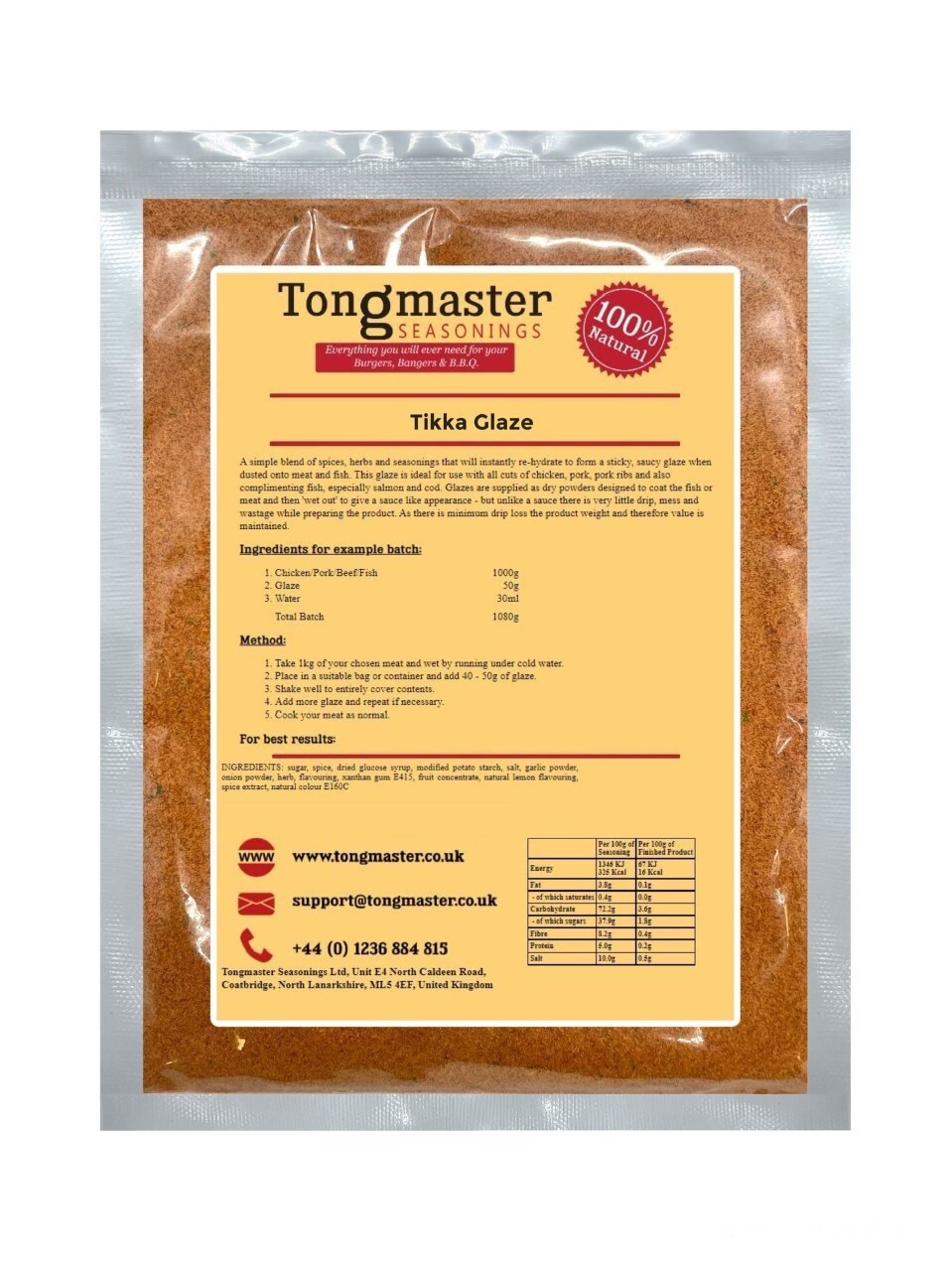 Tikka Glaze - Meat Rub - 100g (Gluten Free)