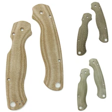 1 Pair Custom Micarta Handle Patch DIY Scales For Spyderco Para 2 Folding Knife