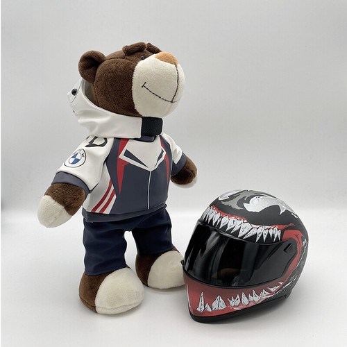 Motorcycle Bear Helmet Doll BMW Rally Bear Plush Toy Motorcycle Travel Pendant - Picture 79 of 102