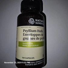 Psyllium Hulls by Nature's Sunshine – 100 capsules, Natural Fiber Supplement