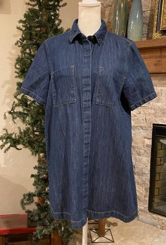 LIFE IN PROGRESS Women's Size M Denim Jean Mini Dress Button-Up Pockets NICE!! | eBay LIFE IN PROGRESS Women's Size M Denim Jean Mini Dress Button-Up Pockets NICE!! | eBay