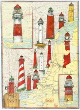 Kunstdruck - LEUCHTTURMKÜSTE HOLLAND - OLE WEST - (612)