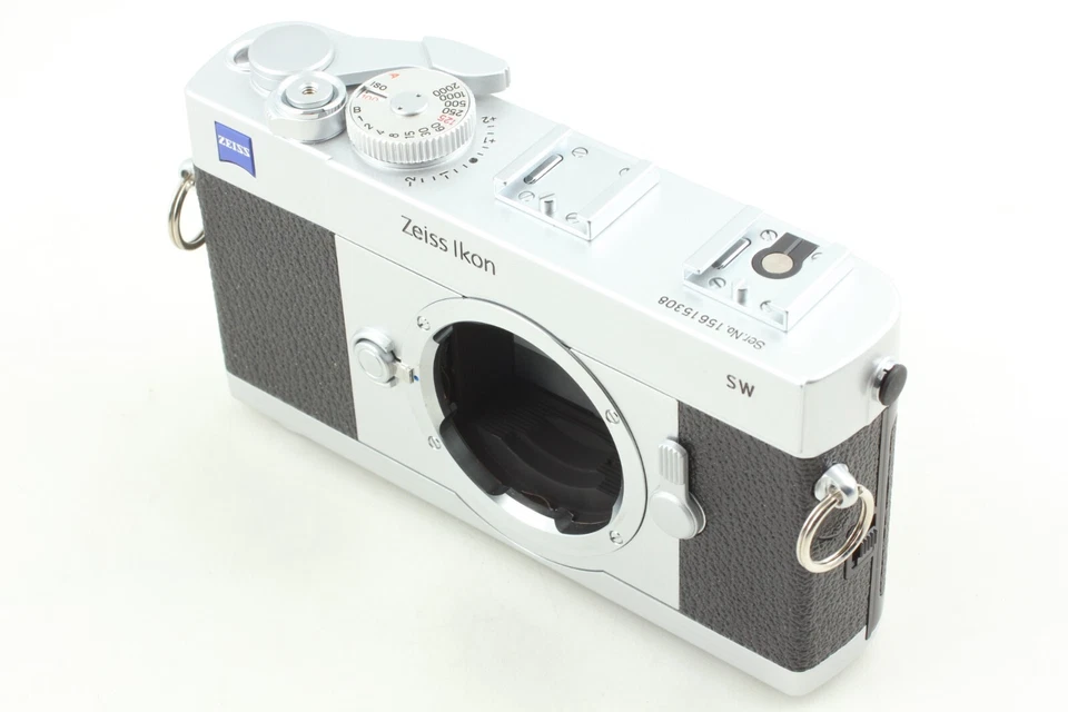 【CASI SIN USAR en CAJA. 】 Cuerpo de cámara súper ancho Zeiss Ikon SW plateado de Japón Foto 3 de 4