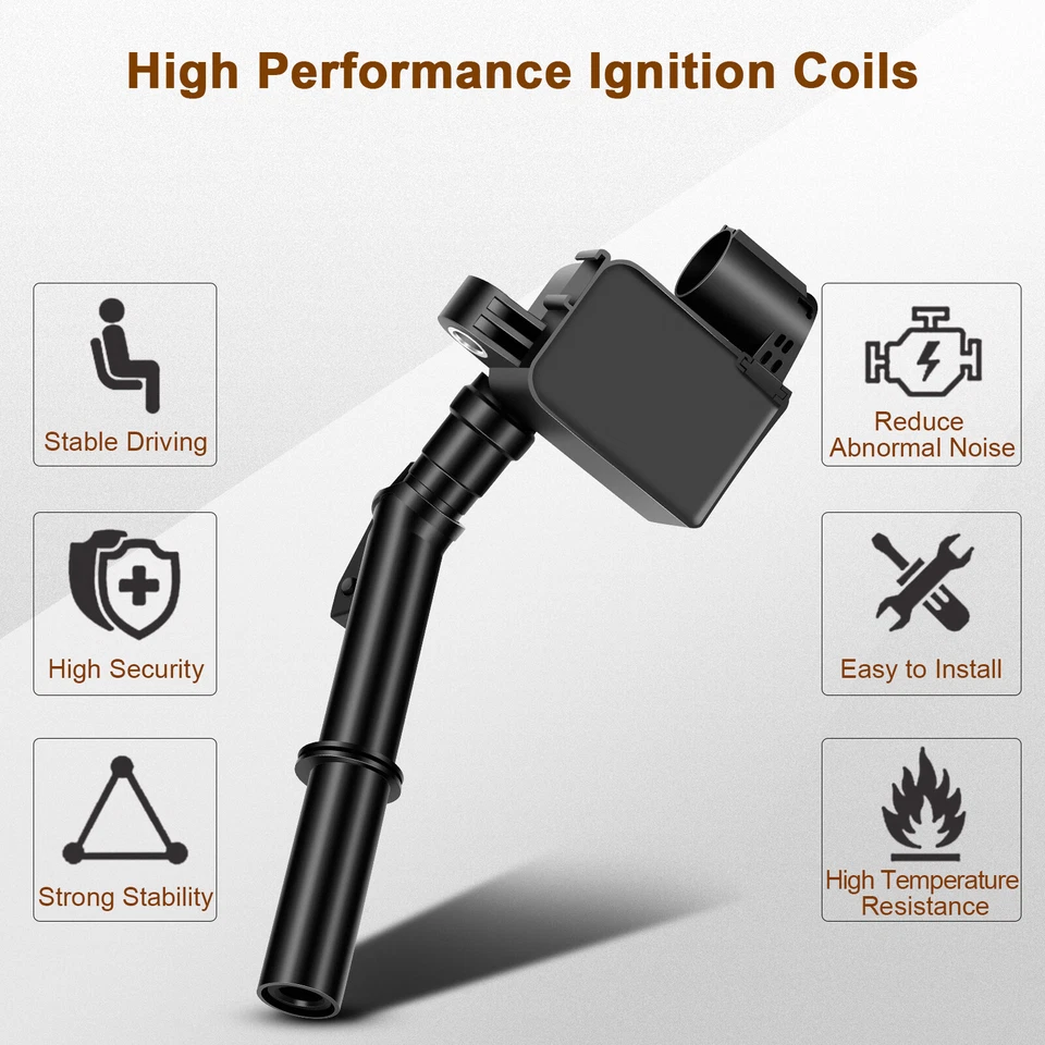 Paquete de 8 bobinas de encendido para Mercedes Benz GL550 2013-16 4,7 L S63 AMG 2011-17 5,5 L Foto 4 de 4