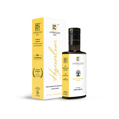 HYPERELEON Gold Premium Olive Oil | Rich in Polyphenols | 85 Awards | 6x260ml