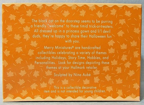 Hallmark Fröhliche Miniatur Halloween SCHÜCHTERNE BESUCHER 3-teiliges Set - Bild 10 von 12