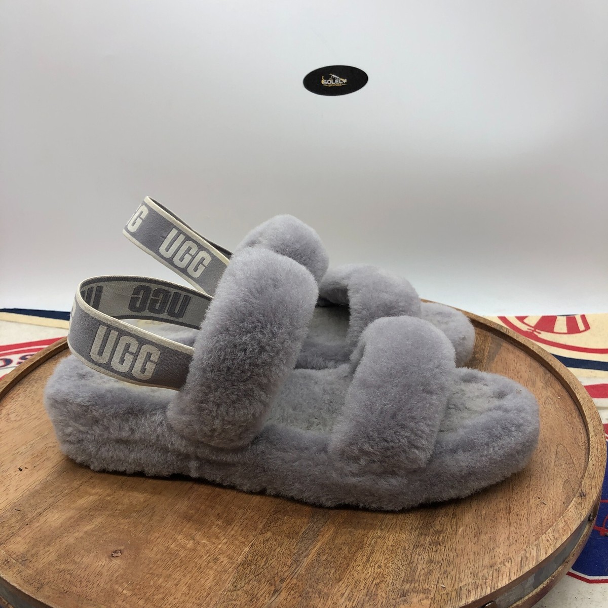Ugg Fluff Yeah Ugg Oh Yeah Slides Grey Grey Ugg Oh Yeah Kids UGG