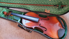 nice, old 3/4 Violin "Stradivarius"  a beautiful flamed 1part back 