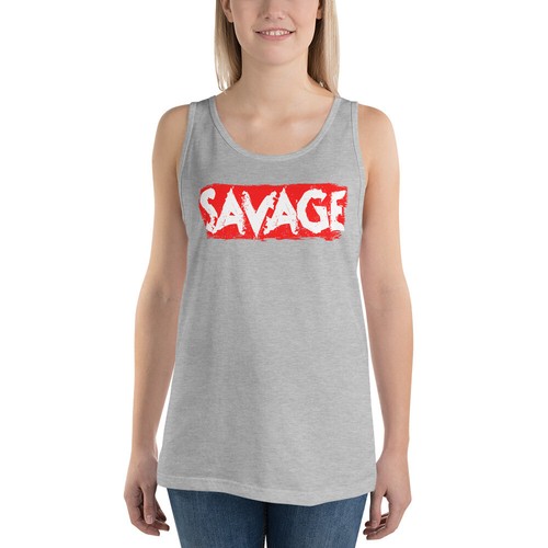Women Tank Top Tee Savage Shirt Sleeveless T-Shirt I Am A Savage Sexy Summer Top - Picture 4 of 5