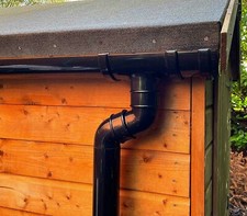 Guttering Kit, Sheds, Garages, Outhouses & Small Buildings, Waterbutt Round PVC 