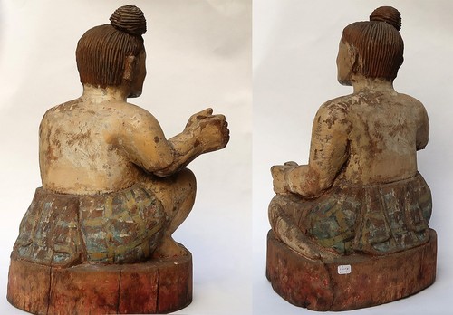 Antik Große Statuette Nat - Monsieur Dunkelbraun, Beschützer Der Mediums - Birma - Bild 5 von 7