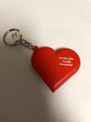 Bethesda North Hospital Promotional Heart Shaped Keychain | eBay