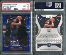 PSA 10 2019-20 Panini Prizm Prizms Blue #252 Jarrett Culver RC /199 Timberwolves