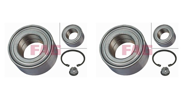 FAG 2X Radnabe Radlagersatz Hinterachse FüR Dacia Duster Renault HM HM-image
