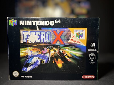 NINTENDO 64 || F-ZERO X IN OVP + SPIELEANLEITUNG || GUTER ZUSTAND || N64 ||