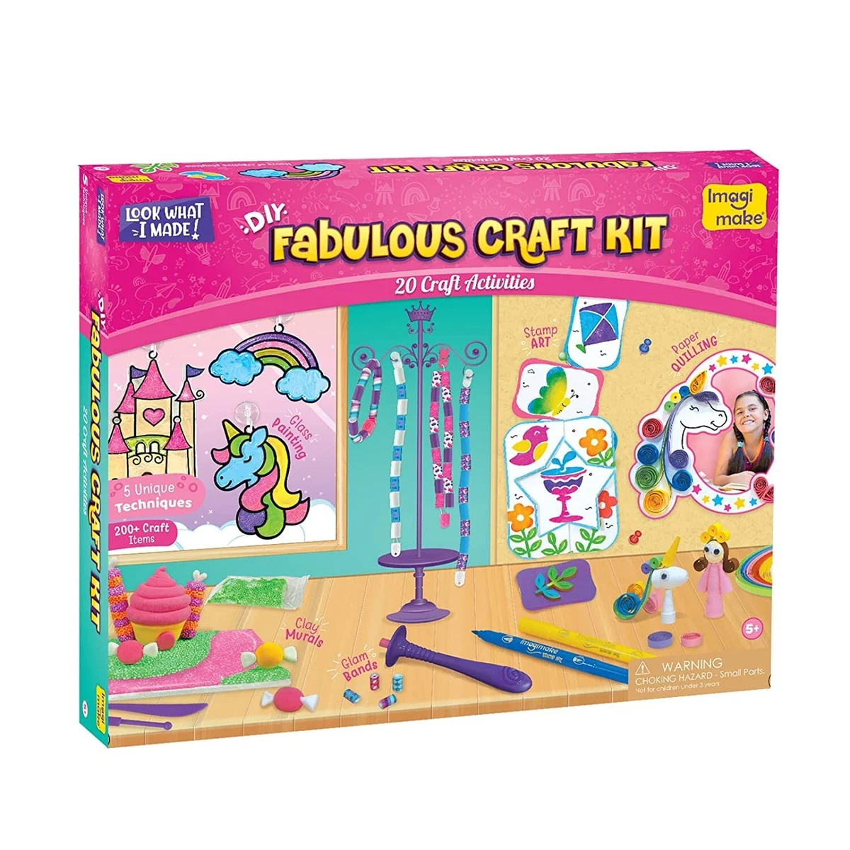 Fabulous Craft Kit-Arts and Crafts With Unique Techniques For Kids Ages 6-8