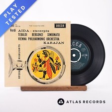Herbert von Karajan - Verdi Aida Excerts - 7" EP Vinyl Record - EX/VG+