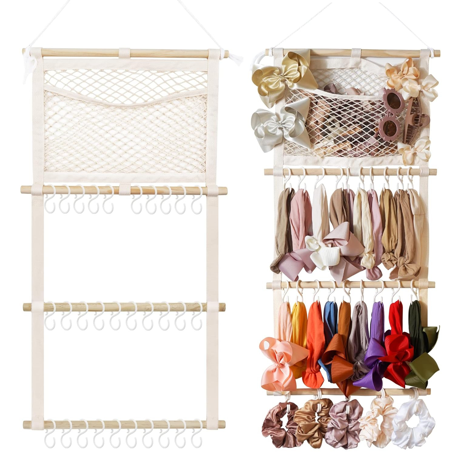 Headband Holder Hair Bows Organizer for Baby Girls Large Capacity Bow Holder Hai