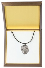 Rottweiler II - Collare Per Cani In Scatola Regalo, Medaglione Argento Per Cani