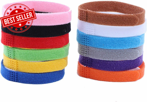 12Pack Puppy Whelping Collars Multicolor Newborn Soft Fabric Adjustable Puppy ID - Picture 6 of 12