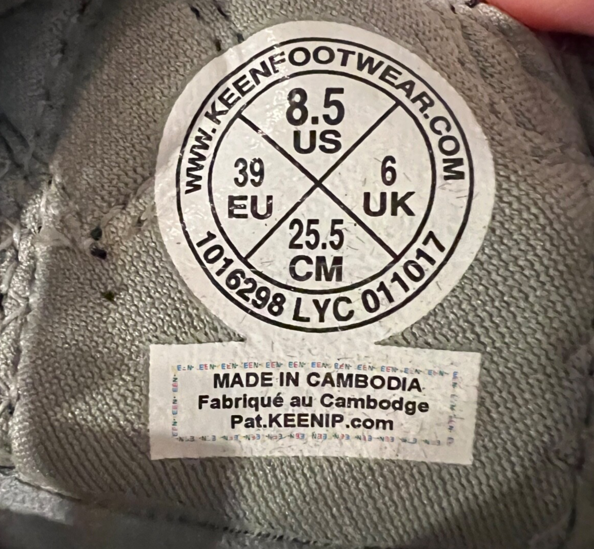 Scarpe da trekking Keen Clearwater CNX donna taglia 8 5 impermeabili 1016298 outdoor nere