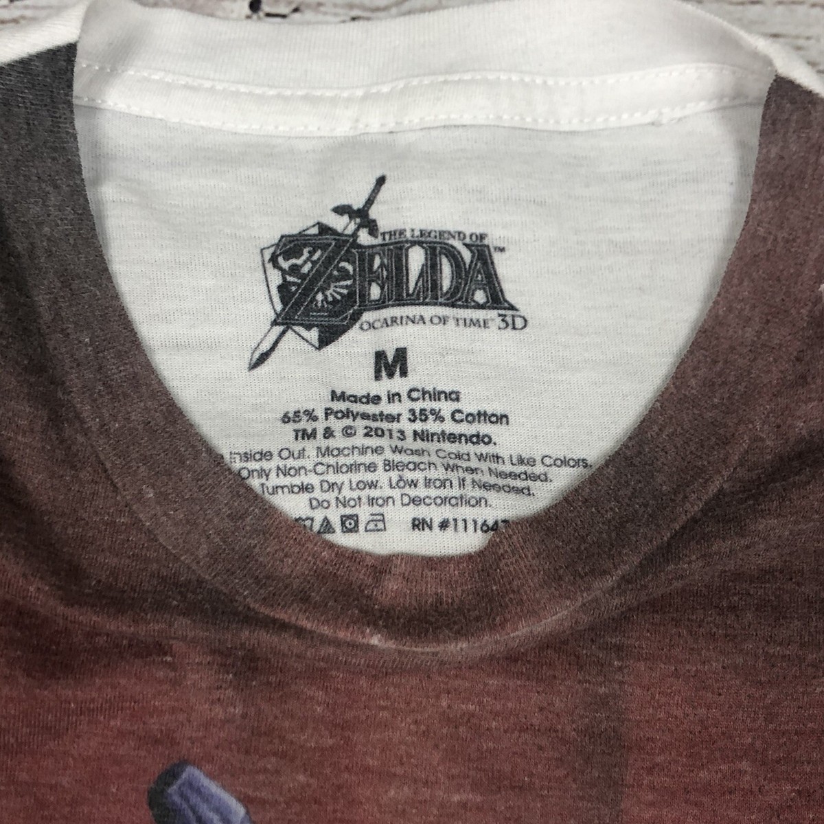 The Legend of Zelda Ocarina of Time 3D T Shirt Nintendo 2013