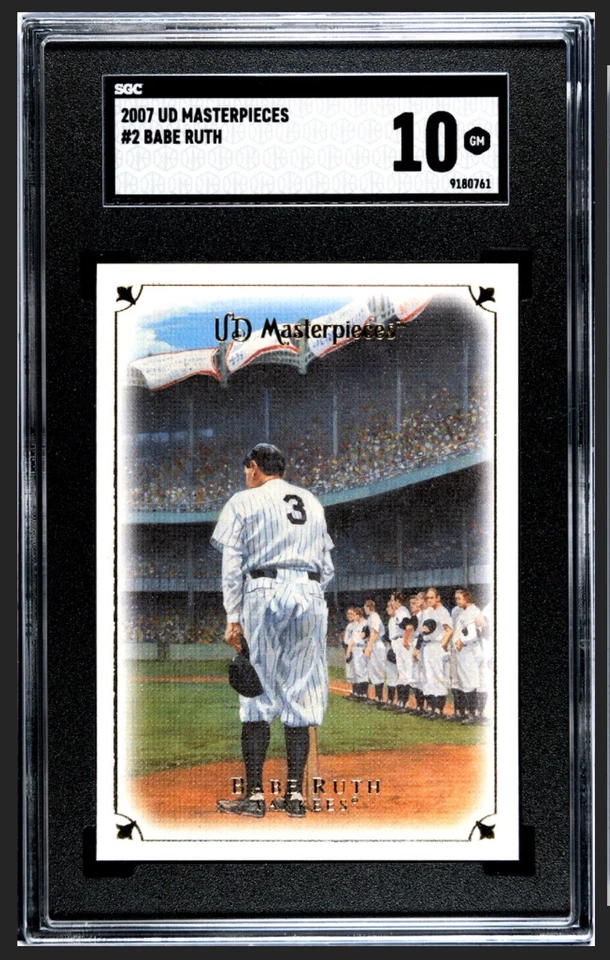 贝比·鲁斯 SGC 10 完美宝石完好 2007 Upper Deck UD 杰作 #2 — 第 2/3 张图片