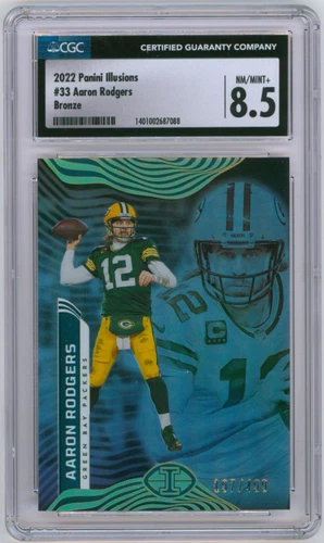 2022 Panini Illusions #33 Aaron Rodgers Bronze 197/499 CGC 8.5 - 1401002687088