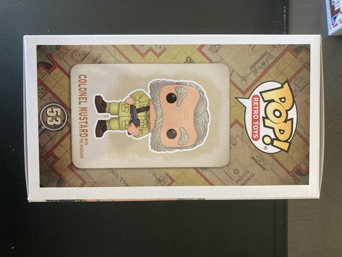Funko Clue Colonel Mustard with Revolver Target Con 2021 W/ FREE SOFT PROTECTOR! - Picture 3 of 6