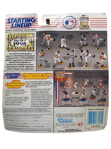 1995 Starting Lineup SLU Figure Don Drysdale Cooperstown Los Angeles Dodgers - Picture 4 of 4