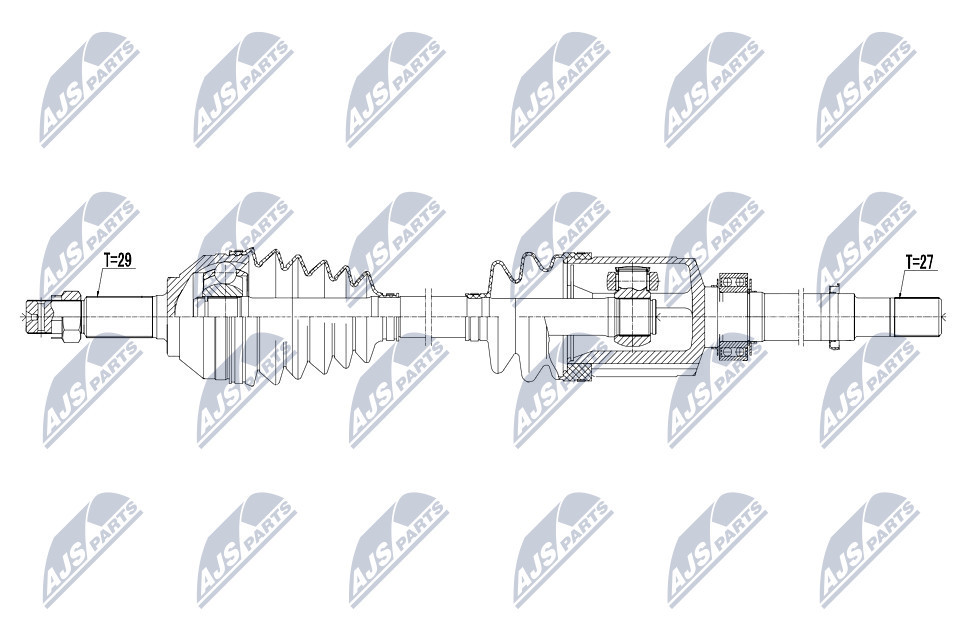 Driveshaft Compatible With NISSAN QASHQAI 2.0I 16V 4WD 06- /RIGHT, ATM/ OE To Ve - Image 9