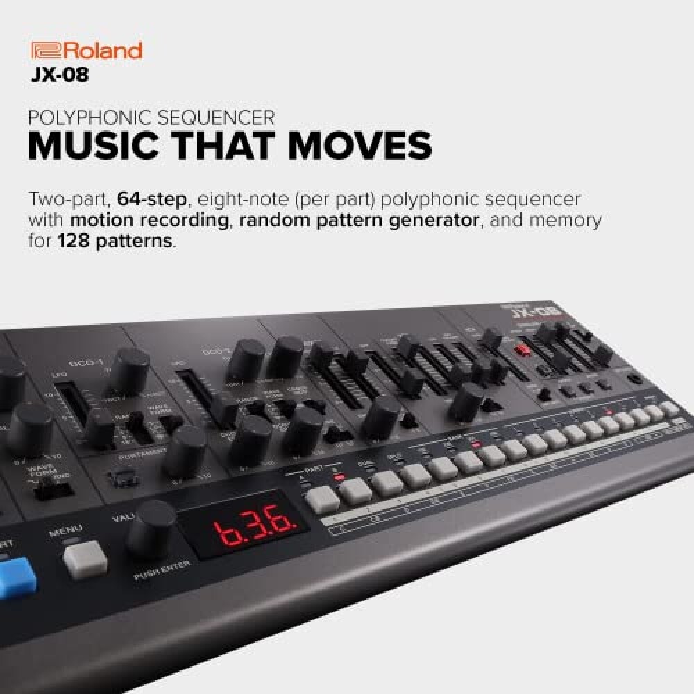 Roland Boutique JX-08 Sound Module Authentic reproduction of